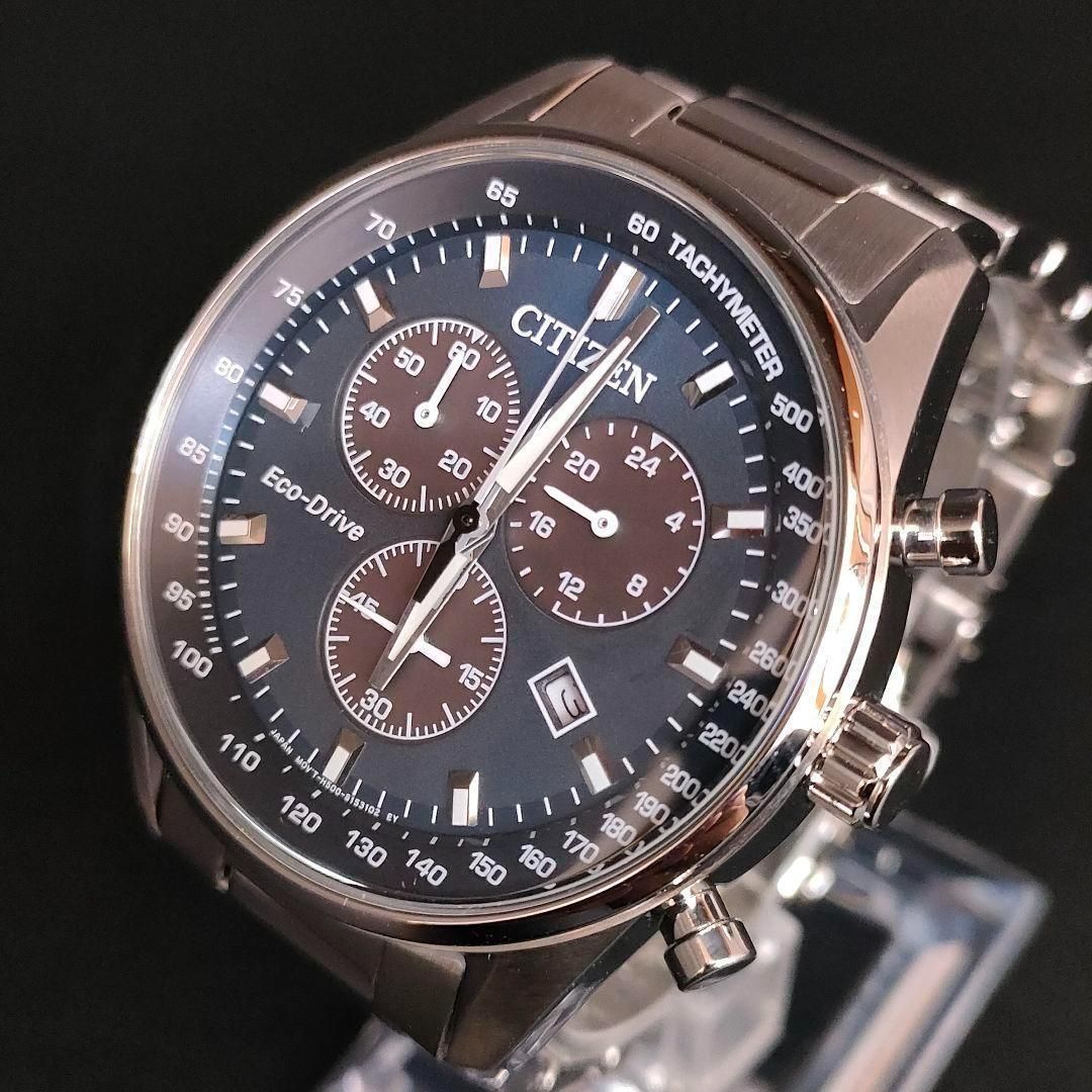 CITIZEN シチズン H500 ネイビー シルバー ソーラー 腕時計