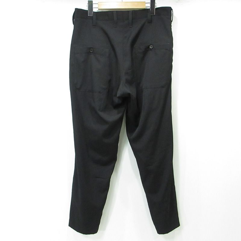 Yohji Yamamoto ヨウジヤマモト BLACK SCANDAL ブラックスキャンダル ウール蜘蛛の巣プリントパンツ HV P 51 191 ブラック サイズ 2 108