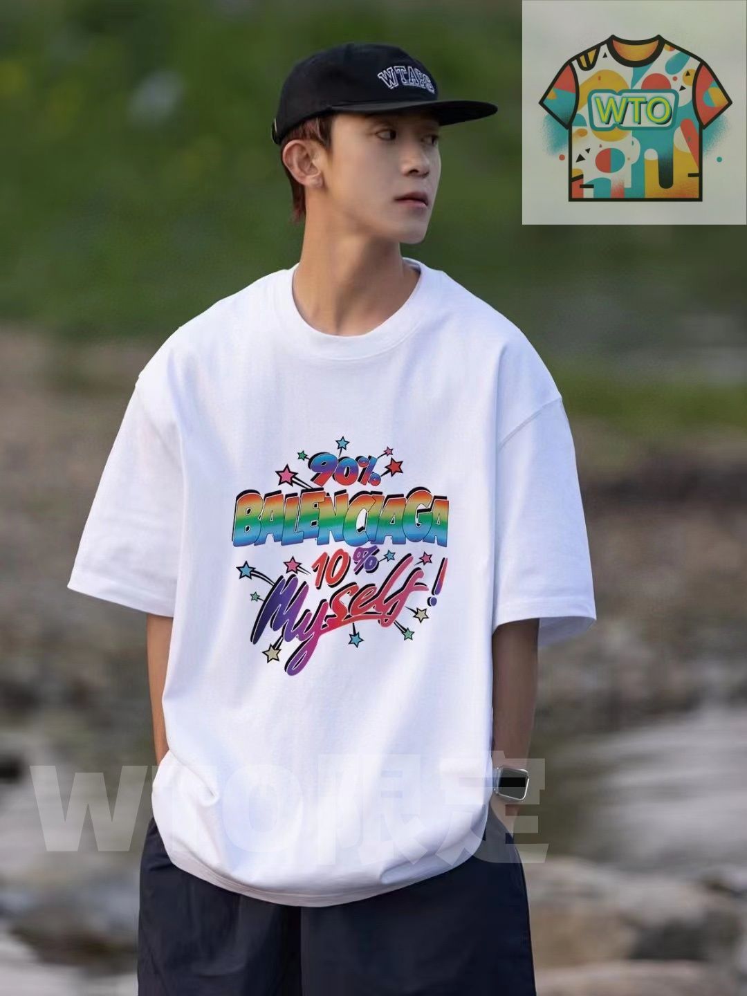 この半袖はバレンシアガのコラボレーションモデルで