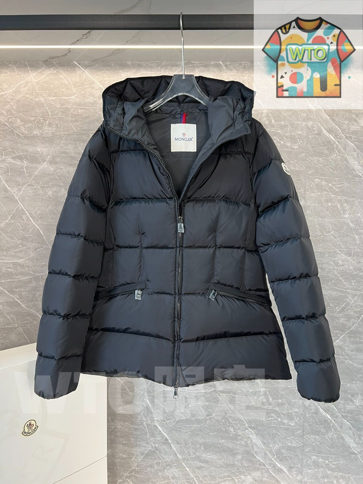 MONCLERモンクレール 黑 avoceショートレディース| |