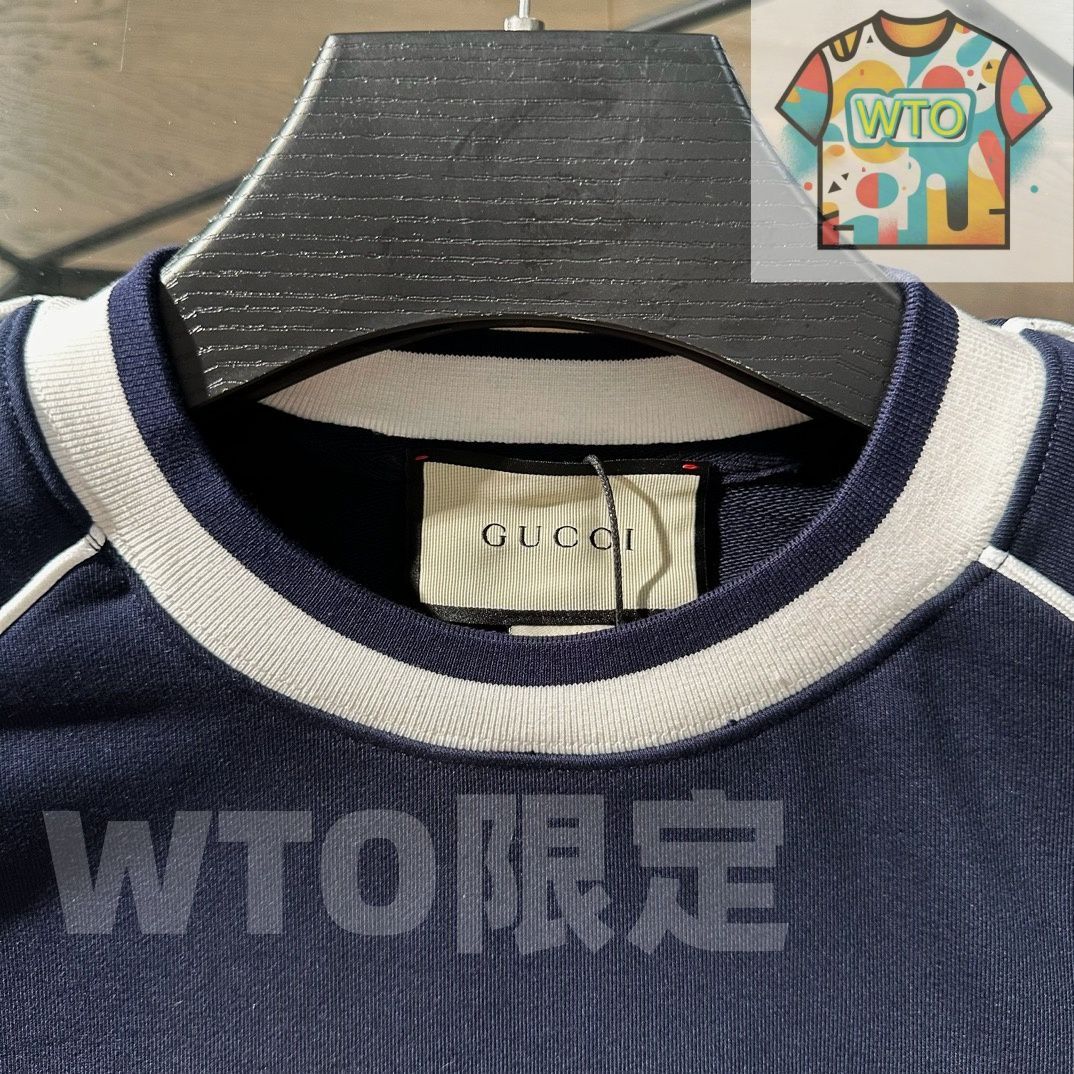  グッチ GUCCI 秋の新モデル アルファベット刺繍ロゴの丸首フード付き長袖セーター WTO輸入1 Tシャツ アパレル キャラクターグッズ