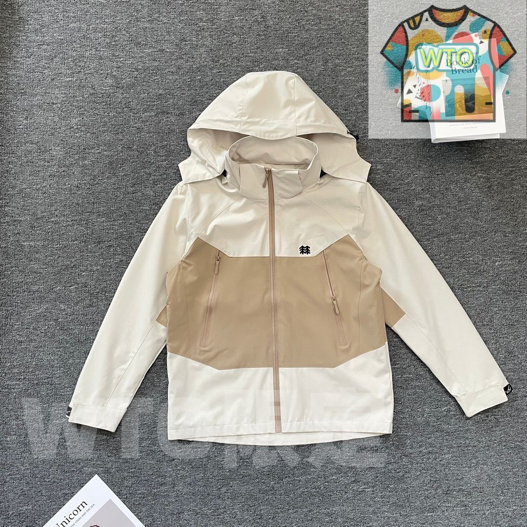 S ORT コロン Kolon 新モデル 男女兼用のアウトドア登山用フード付き風防ぎ 防水ライダージャケット アウター WTO輸入1