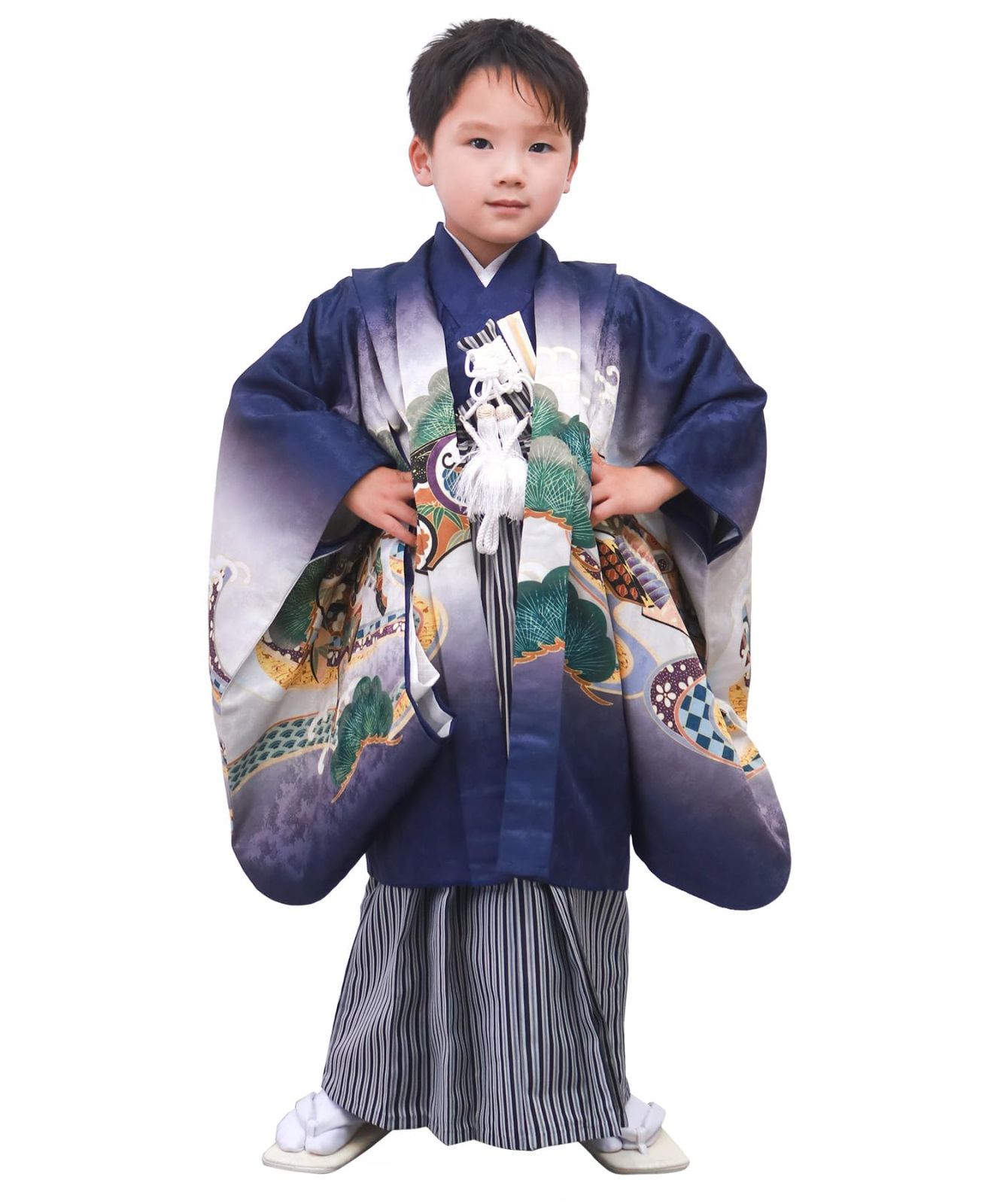 商品 絵羽 753 フルセット 袴 羽織 セット 着物 A 男の子 5歳 七五三 キョウエツ KYOETSU