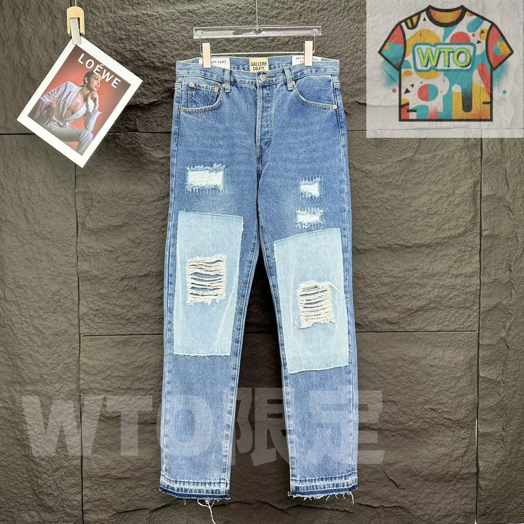 GALLERY DE T. 新モデル ヘビーワークの穴あけ シート水洗いジーンズ -WTO輸入1