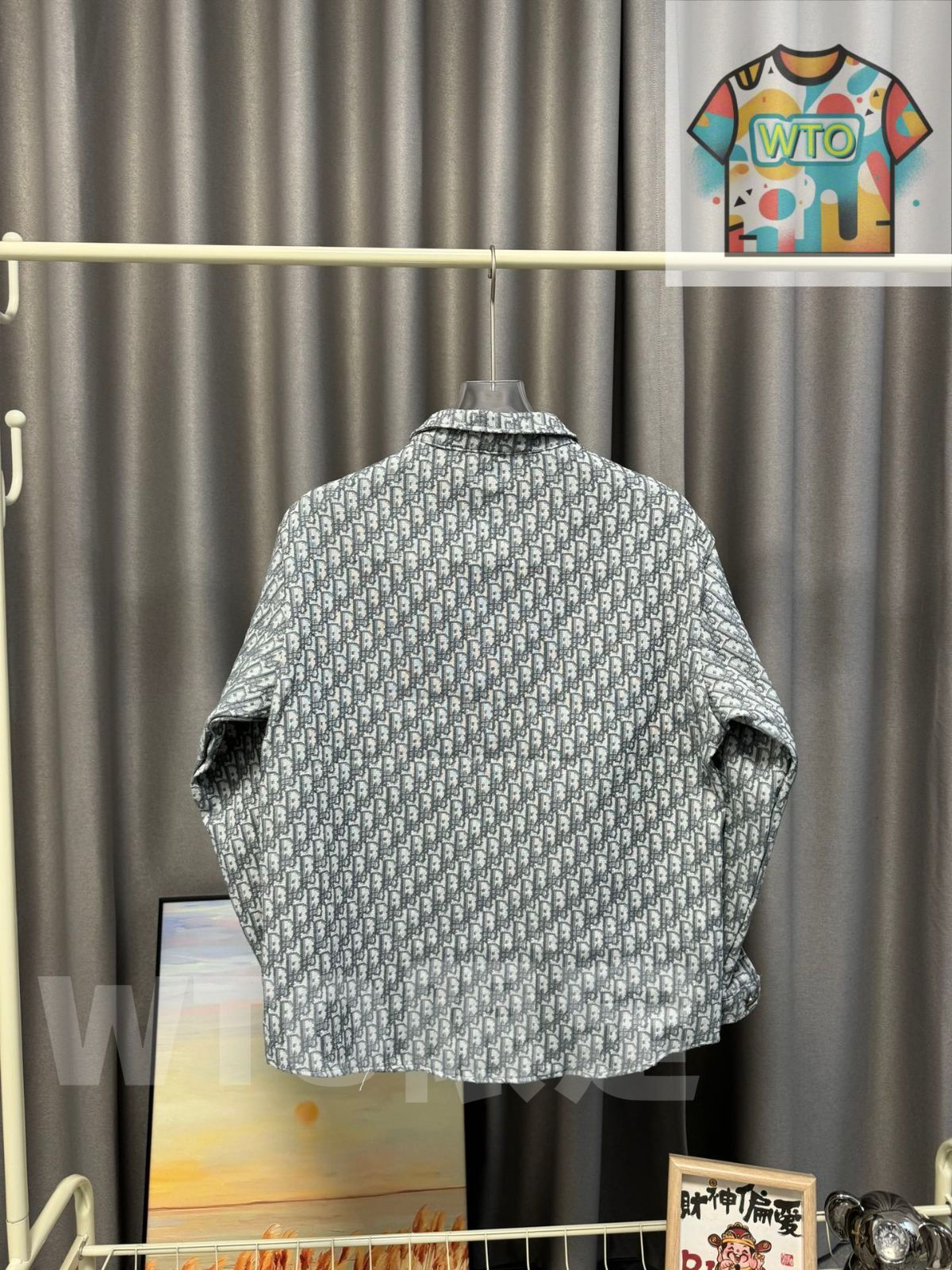 ディオール DIOR の新モデル 満遍にプリントされたモノグラム柄の柄あしらいジャケット 男女兼用モデル WTO輸入1