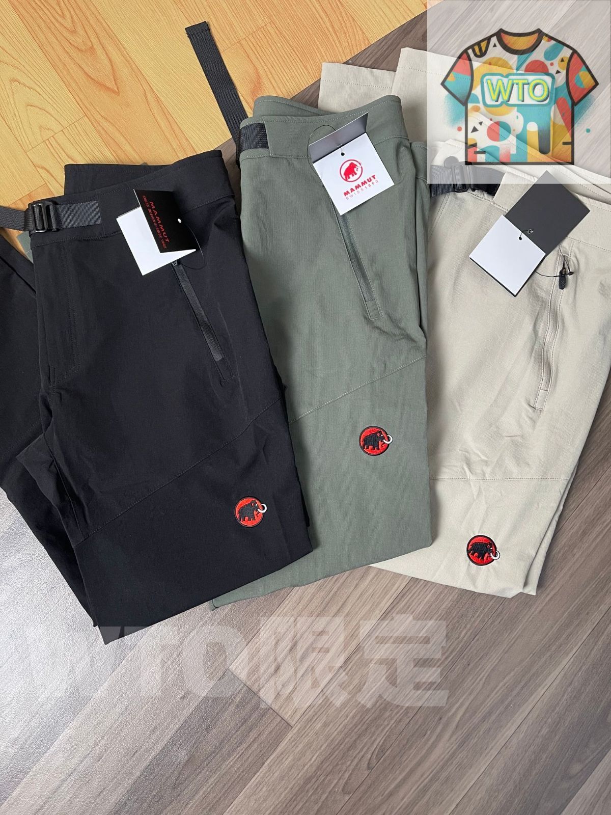 ヘビーワーク刺繍の長パンツ