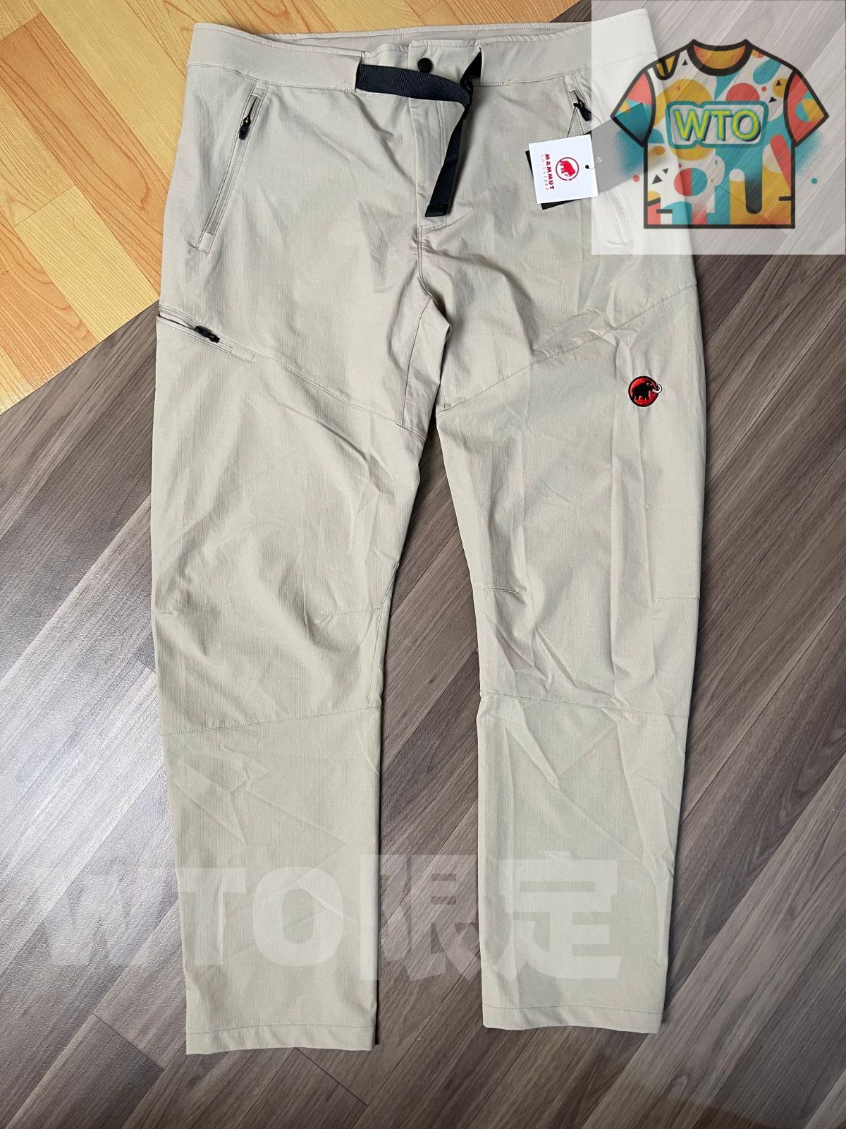 ヘビーワーク刺繍の長パンツ WTO輸入1