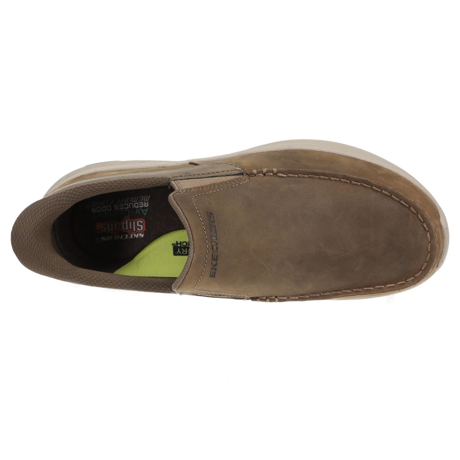 Skechers メンズ ポラード-Osgood モックトゥ デザートベージュ 24.5