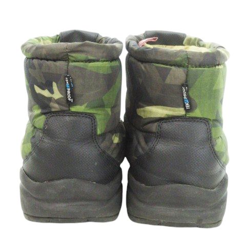 ザノースフェイス THE NORTH FACE NUPTSE BOOTIE WP IV SHORT スノーブーツ ヌプシブーティー 防水透湿 カモフラ 迷彩柄 ロゴ アウトドア 25cm 緑 グリーン NF51586 MN13 GY01 OLIVEOS_COM_TR
