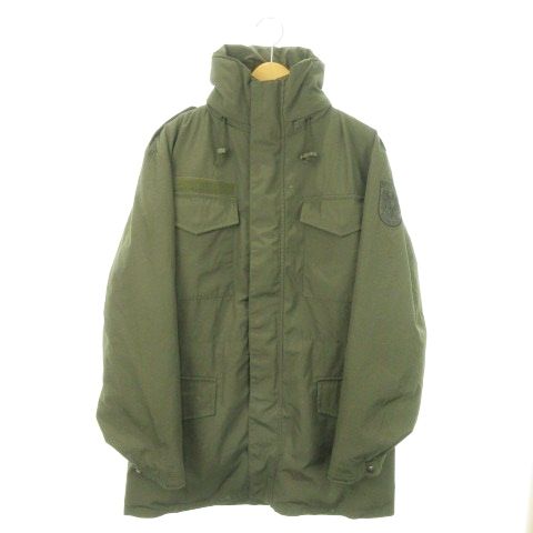 HEERESEIGENTUM オーストリア軍 ミリタリージャケット ジップアップ スタンド フード収納 エポレット 88 緑 カーキ AO15 GY18