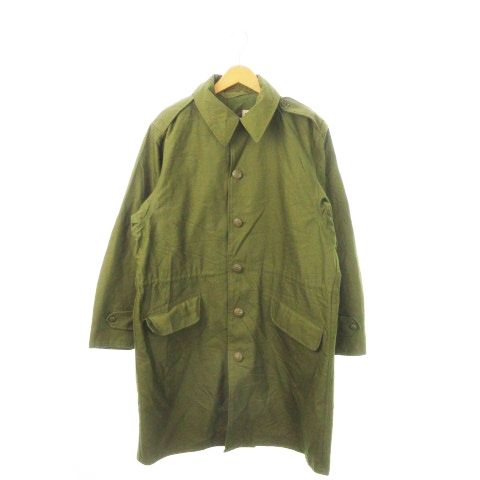 ヴィンテージ ミリタリー デンマーク軍 アーミー フィールドコート ステン ロング 緑 カーキ MN18 GY18