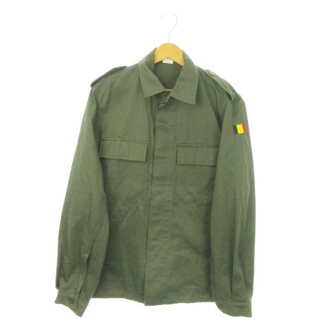 ミシェルセンス MICHIELSENS 1990年製 ベルギー軍 M-88 フィールドジャケット ミリタリー エポレット 50M 緑 カーキ AO16 GY18