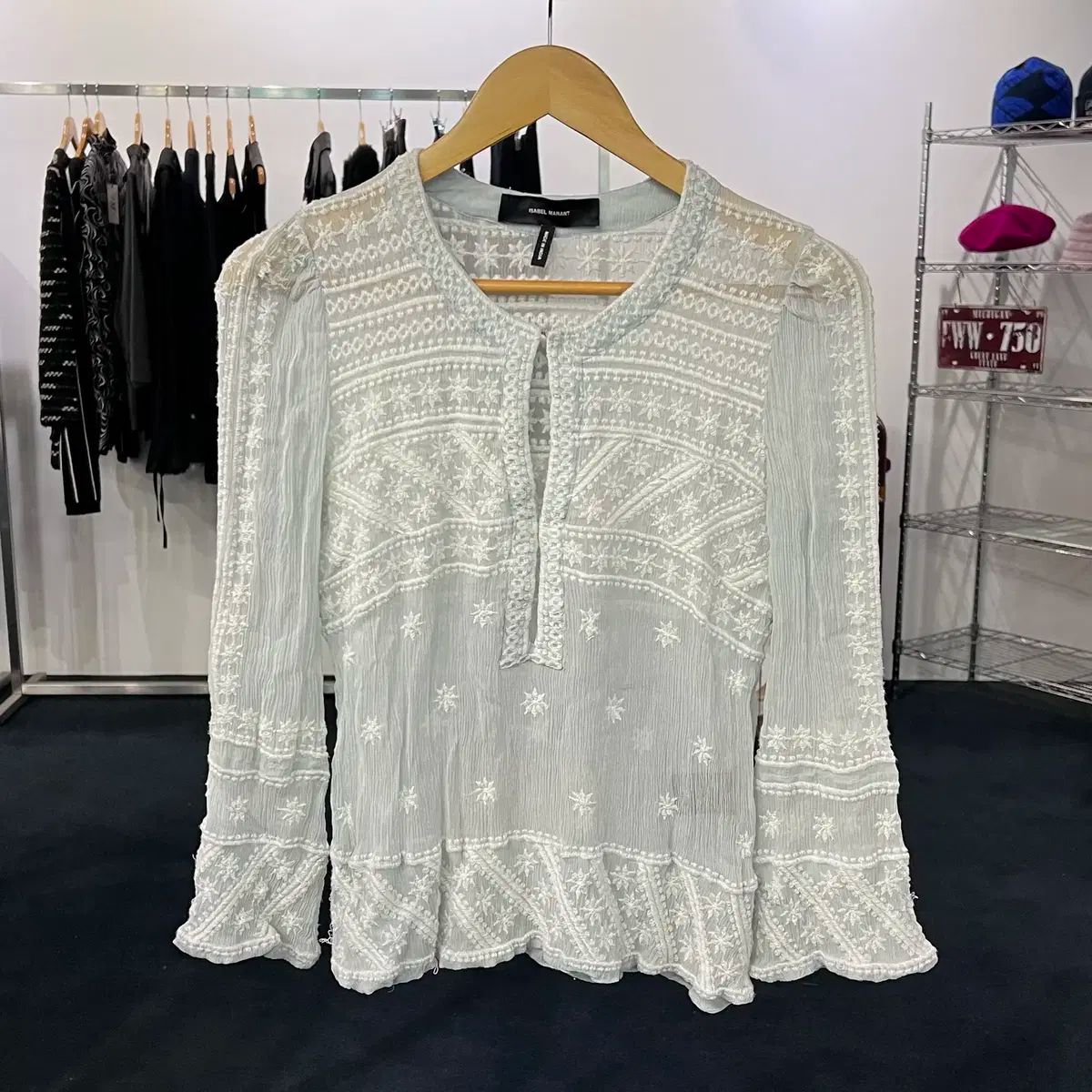 40 Isabel Marant イサベル マラン シルク ブラウス