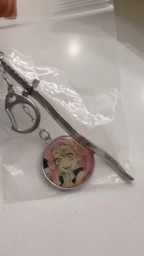 鬼滅の刃 日輪刀チャーム メタルキーホルダー 鍔 メタルキーホルダー