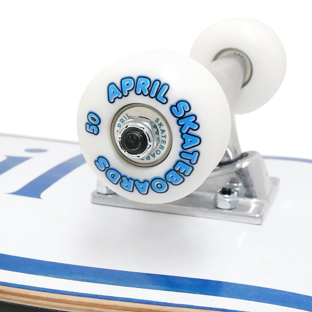 防水ケース付き APRIL エイプリル コンプリートセット スケートボード完成品 子供用 OG LOGO BLUE 7 25 スケートボード スケボー