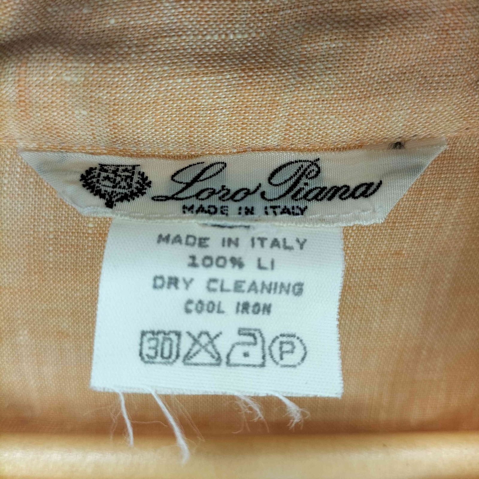 ロロピアーナ Loro Piana イタリア製 リネンスキッパーシャツ メンズ