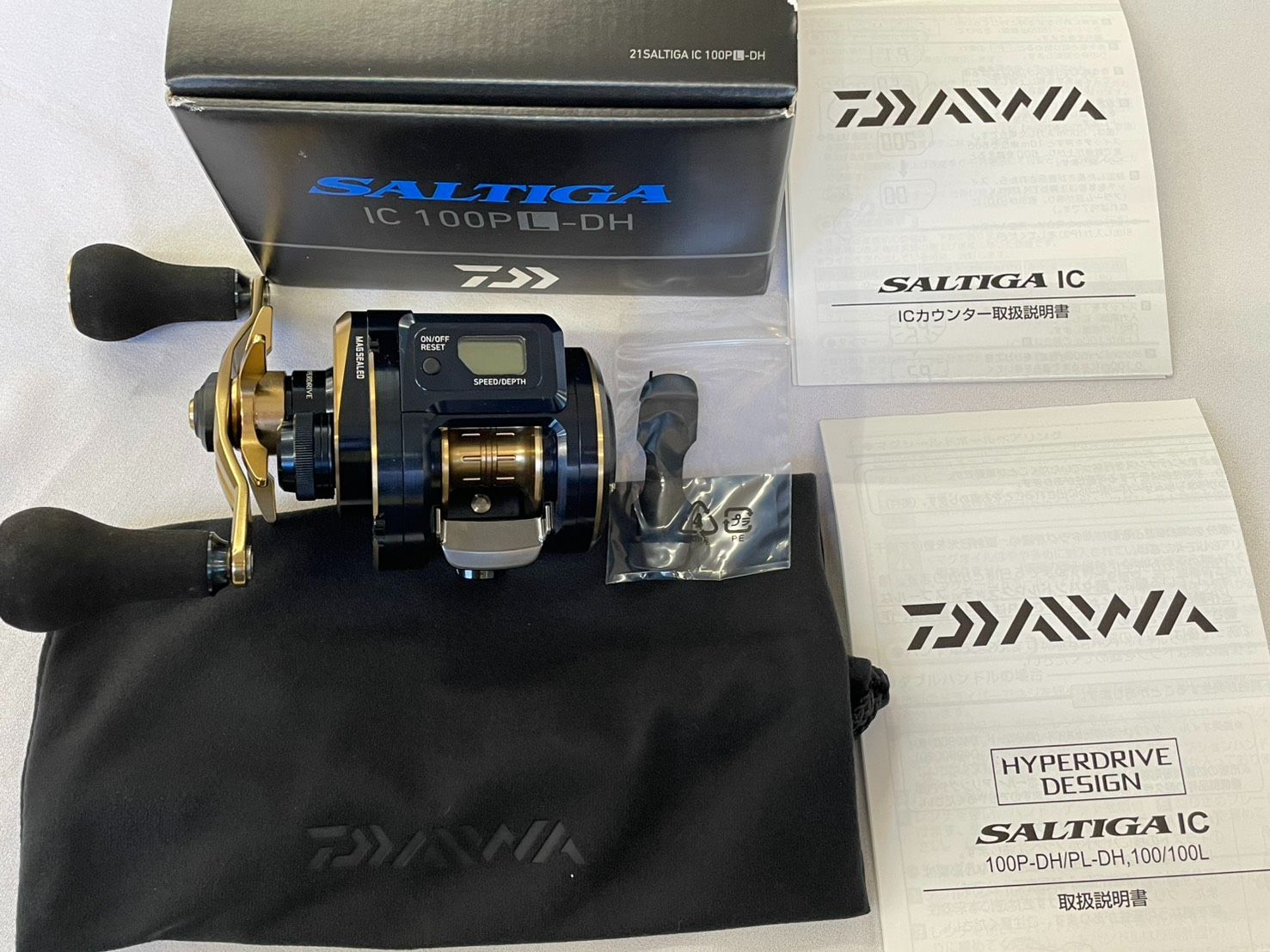 ダイワ ソルティガIC 100PL DH ベイトリール ジギングリール ライトジギング タイラバ オフショア DAIWA SALTIGA 紅牙 ティエラ 07l