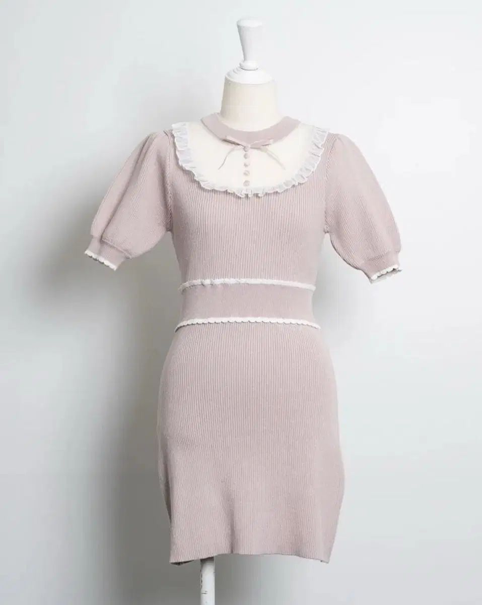 PIUM チュール フリル ドーリー ニット ONE PIECE ピンク LIZ LISA EBLIN リップサービス スナ系