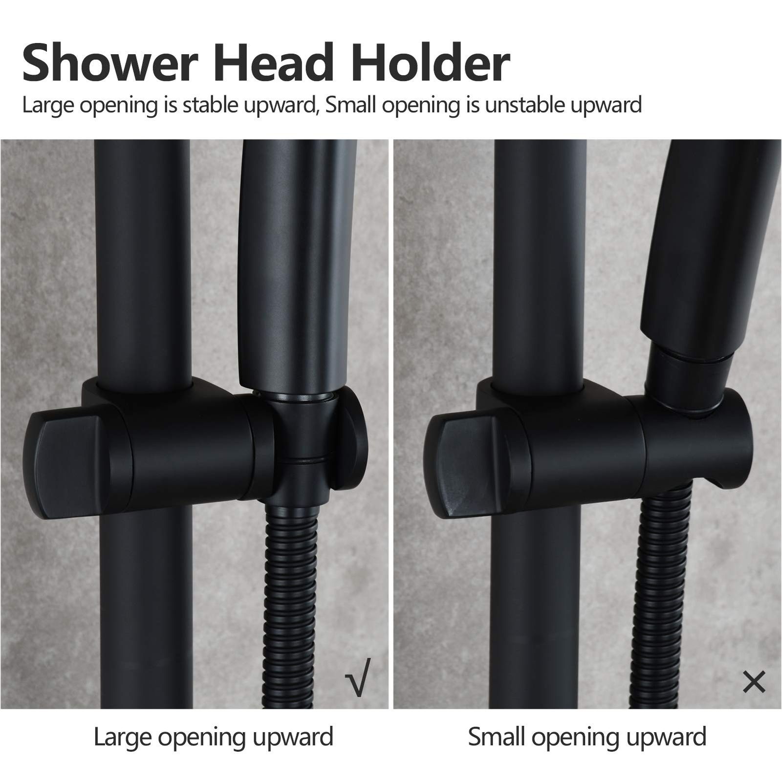 手持ち式シャワーヘッドホルダー ステンレススチール