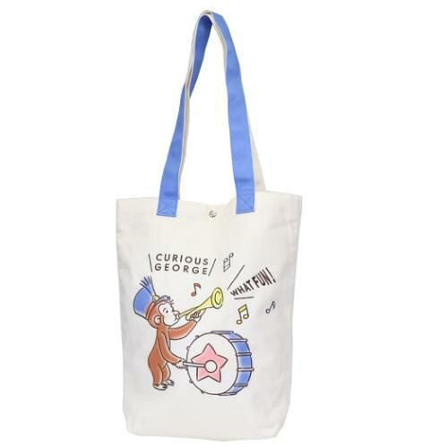 5営業日で発送 丸眞 おさるのジョージ ミュージックファン トートバッグ 手提げかばん 4765035900 入数 3