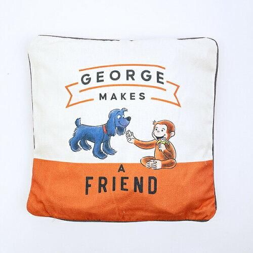 5営業日で発送 丸眞 おさるのジョージ シェアフレンド クッション 4765034100 入数 3