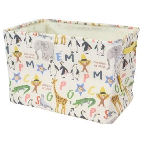 5営業日で発送 丸眞 おさるのジョージ アニマルアルファベット ストレージボックス 収納BOX 4765037800 入数 3
