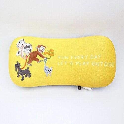 5営業日で発送 丸眞 おさるのジョージ ハッピードッグ 腰あてクッション 4765037700 入数 3