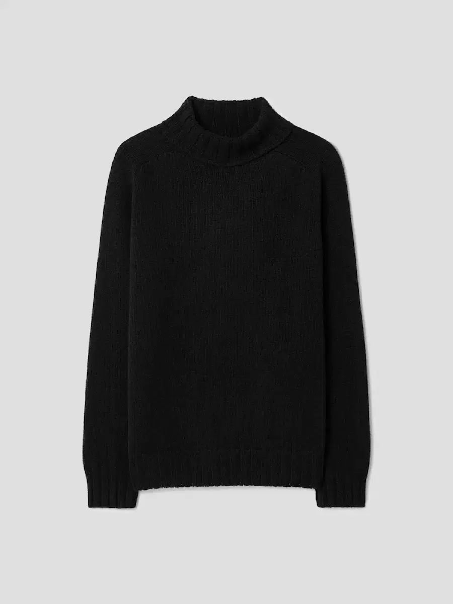 ハリー オブ スコットランド ラムウール タートルネック ニット ブラック カーディガン アンデルセン ハウリン