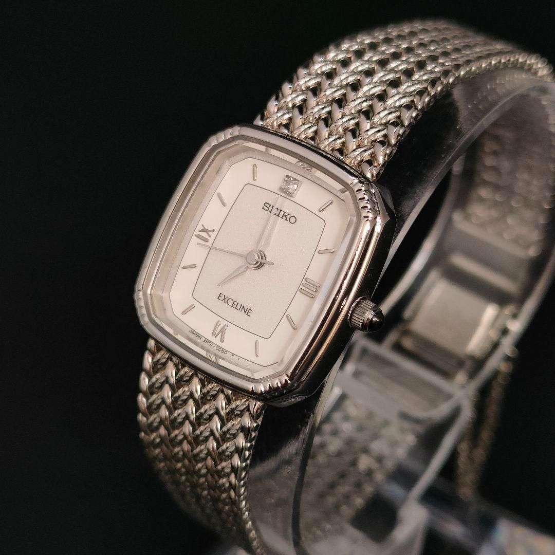 793-14 極美品 SEIKO セイコー EXCELINE エクセリーヌ ホワイト
