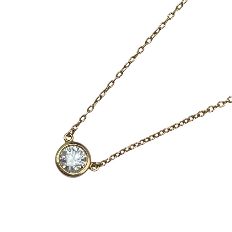 ティファニー TIFFANY&CO バイザヤードネックレス ピンクゴールド Au750 ジュエリー