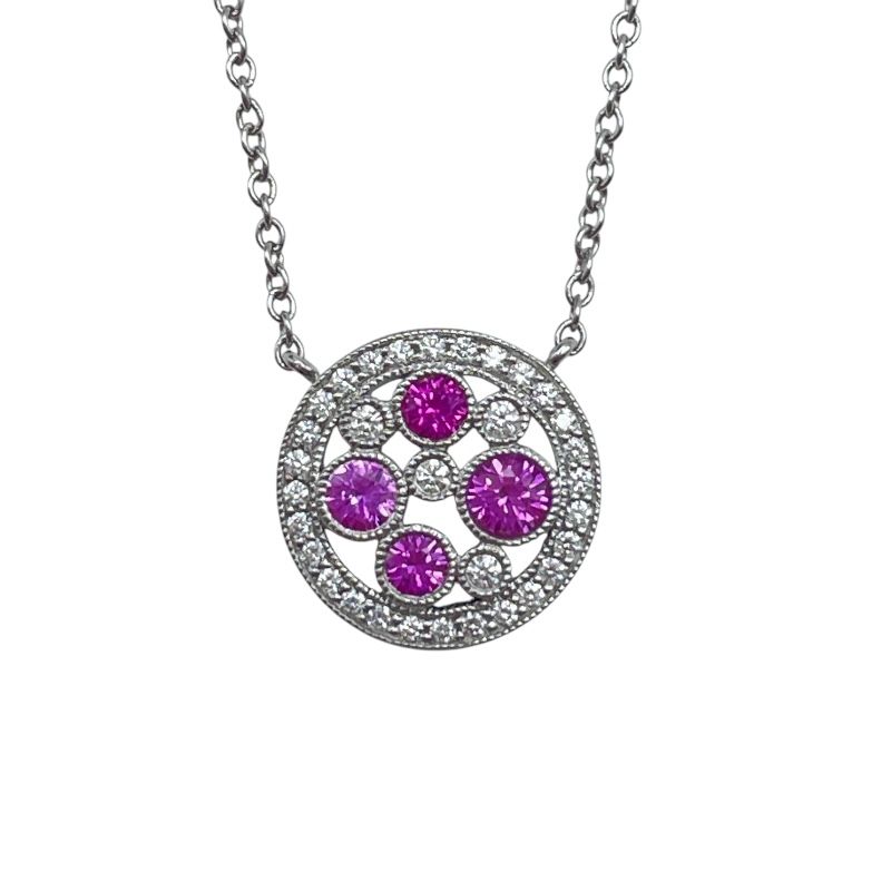 ティファニー TIFFANY＆CO コブルストーンネックレス プラチナ Pt 950 ジュエリー