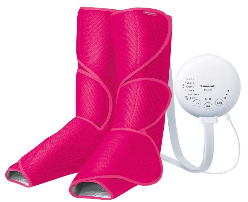 程度良好 Panasonic パナソニック エアーマッサージャー EW-RA88 ルージュピンク 温感機能搭載 レッグリフレ