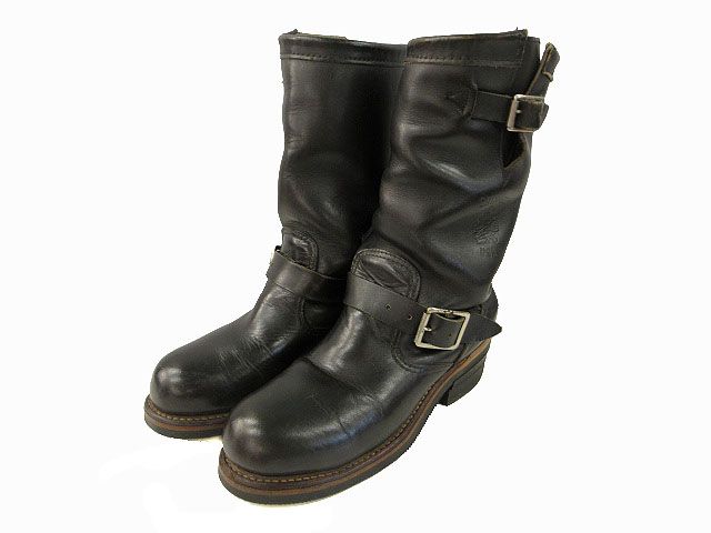 チペワ CHIPPEWA 90s 黒タグ PT91 エンジニアブーツ レザー ブラック