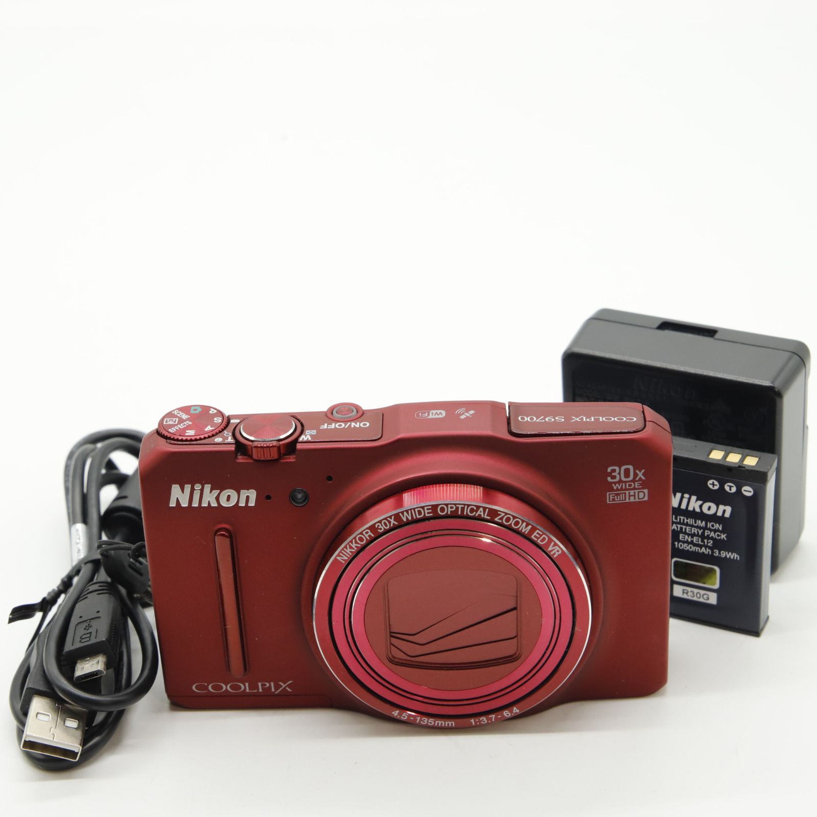 Nikon デジタルカメラ S9700 光学30倍 1605万画素 ヴェルヴェットレッド S9700RD