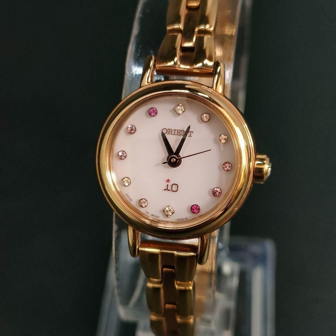 793-11 ORIENT オリエント iO イオ ピンク ゴールド ソーラー 充電式 腕時計 レディース lady s 女性 watch ウォッチ ラウンド ステンレス WD 0 C-RO-B