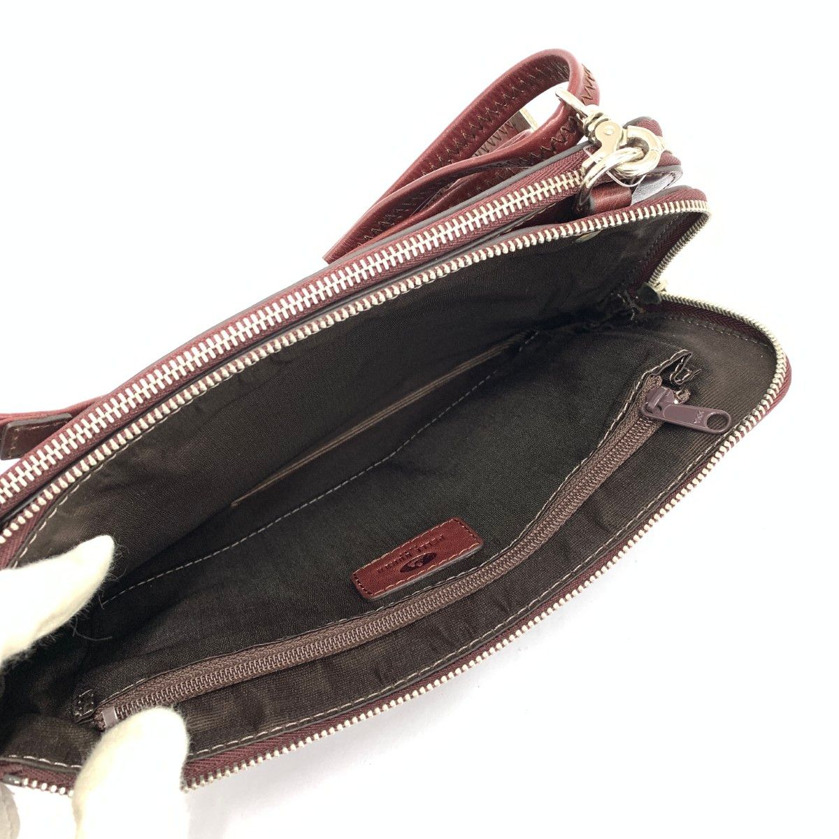 PELLE BORSA ペレボルサ ショルダーバッグ レザー ブラウン / 240001172465 