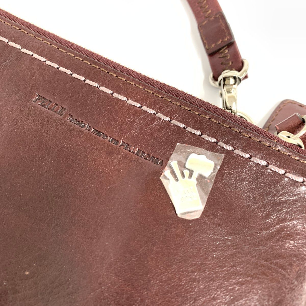 PELLE BORSA ペレボルサ ショルダーバッグ レザー ブラウン / 240001172465 