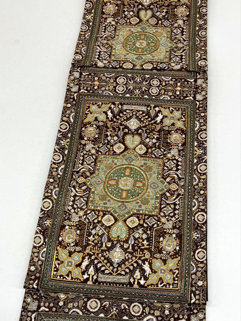  特選 蘇州刺繍 袋帯 正絹 六通 D149 袋帯 帯