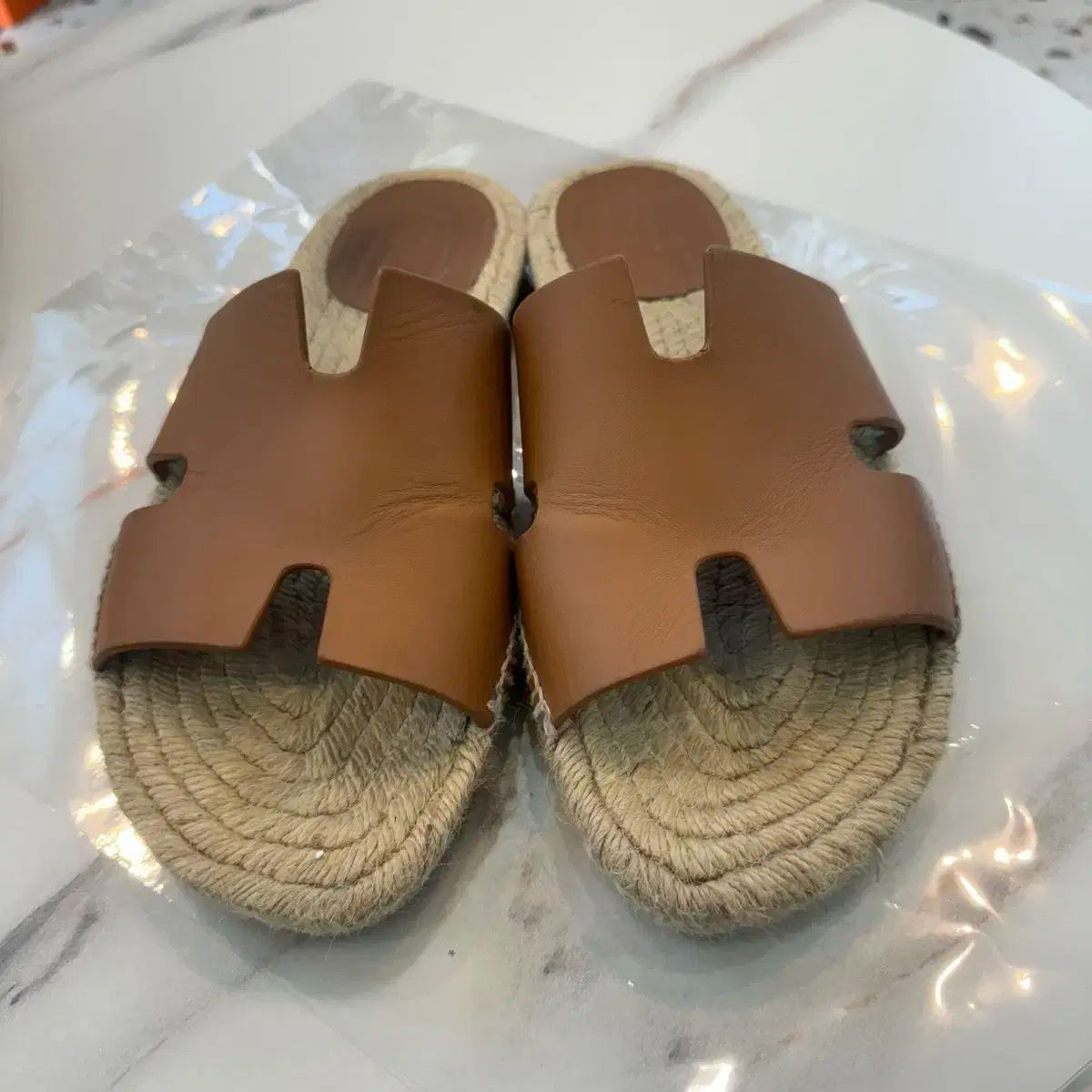 エルメス Antigua エスパドリーユ スリッパ