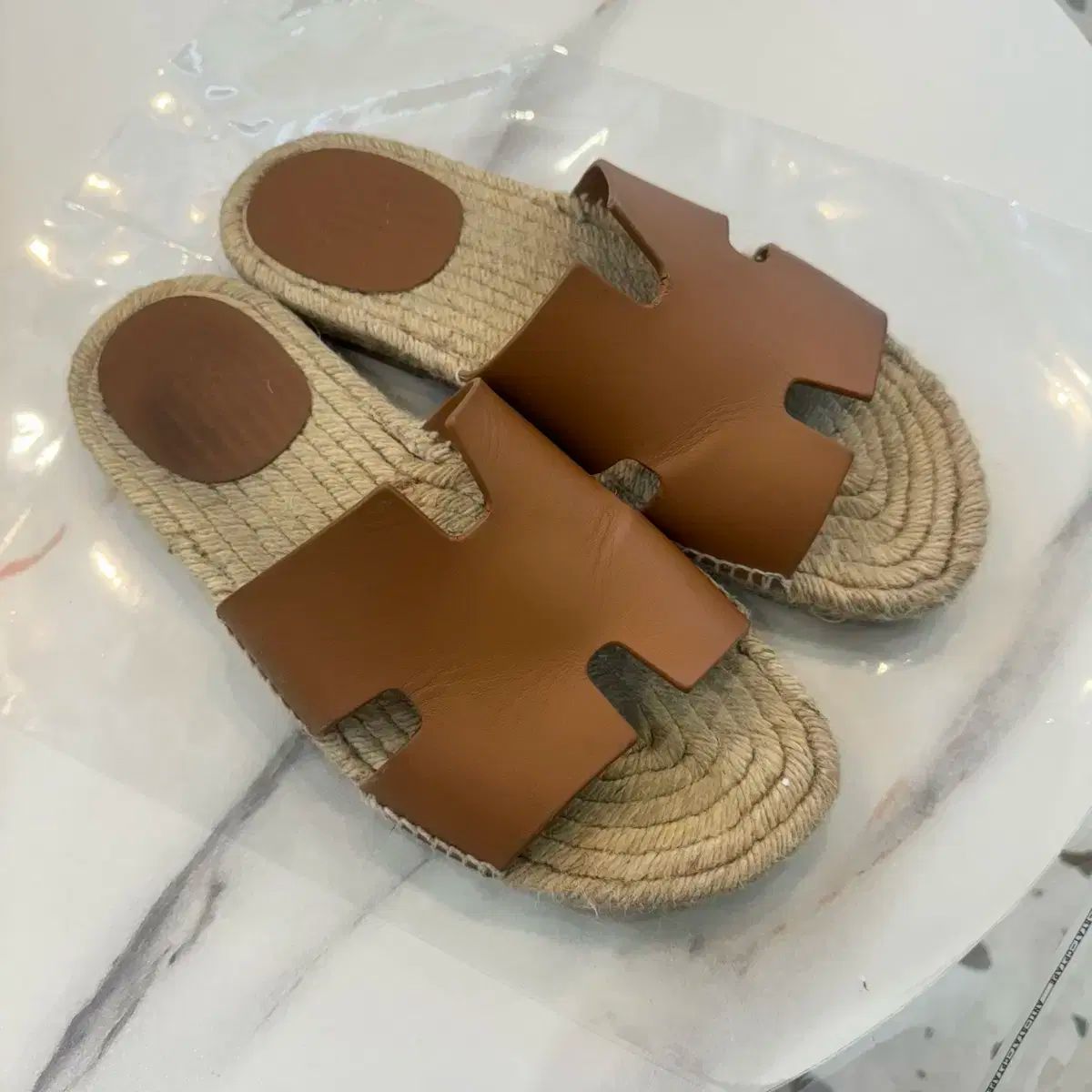 エルメス Antigua エスパドリーユ スリッパ