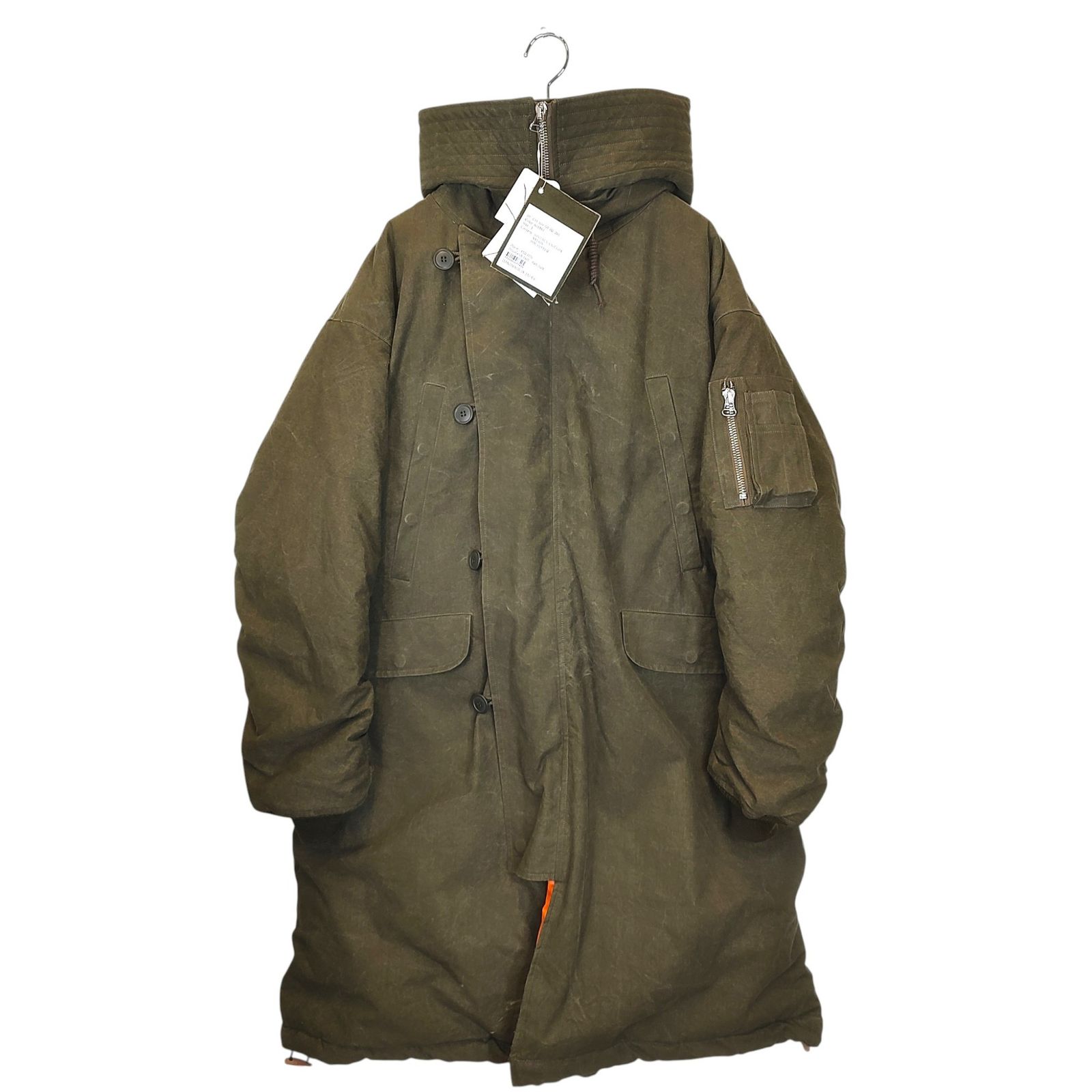 READY MADE レディメイド 24FW HOODED DOWN COAT フーデット ダウンコート CO-KH-00-00-266 3 カーキ メンズ