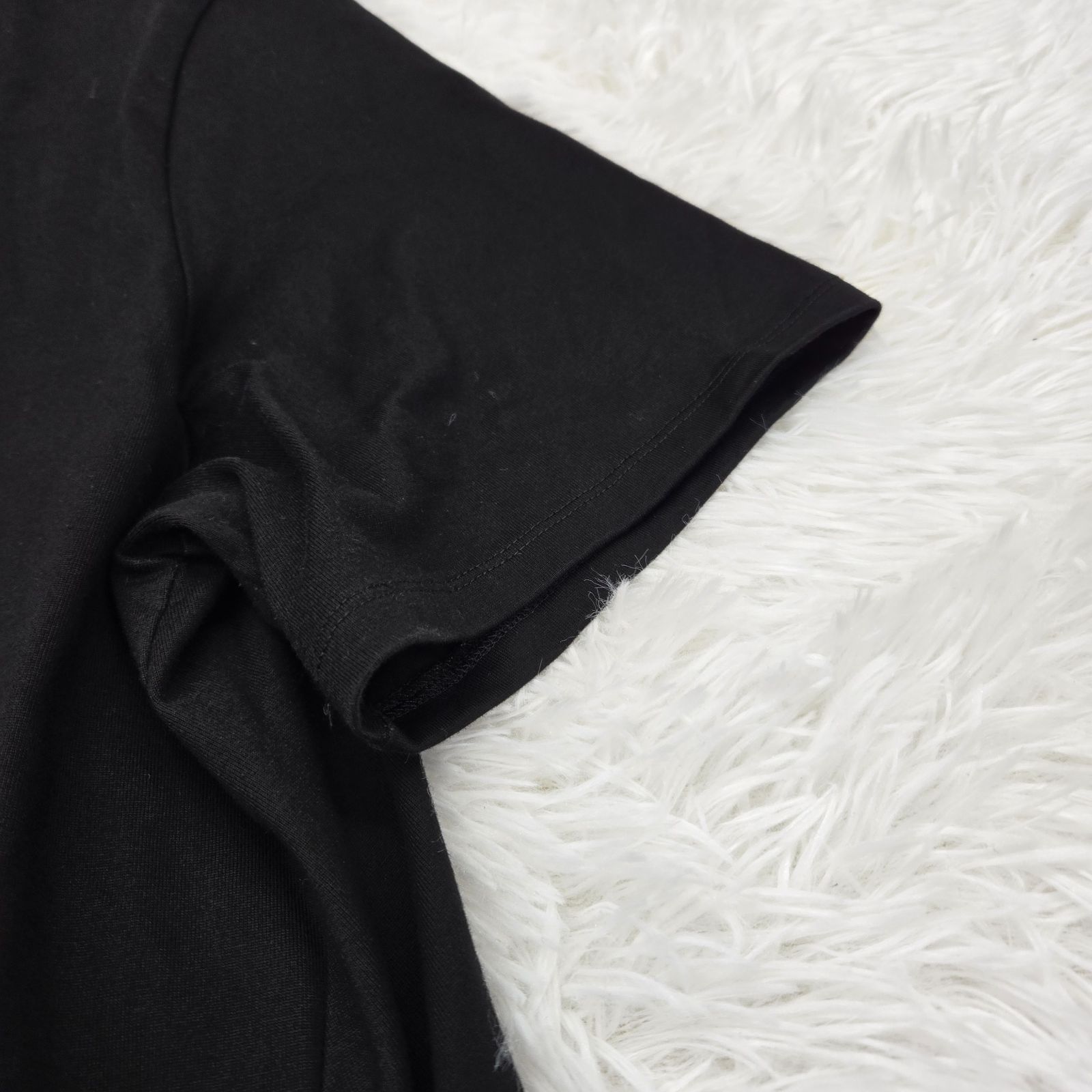 R コットンコンビフリルヘムトップス