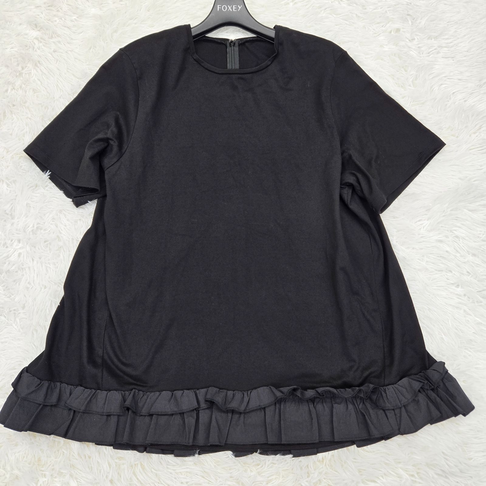 23区 R コットンコンビフリルヘムトップス 高橋リタ 大きいサイズ46 3XLサイズ相当