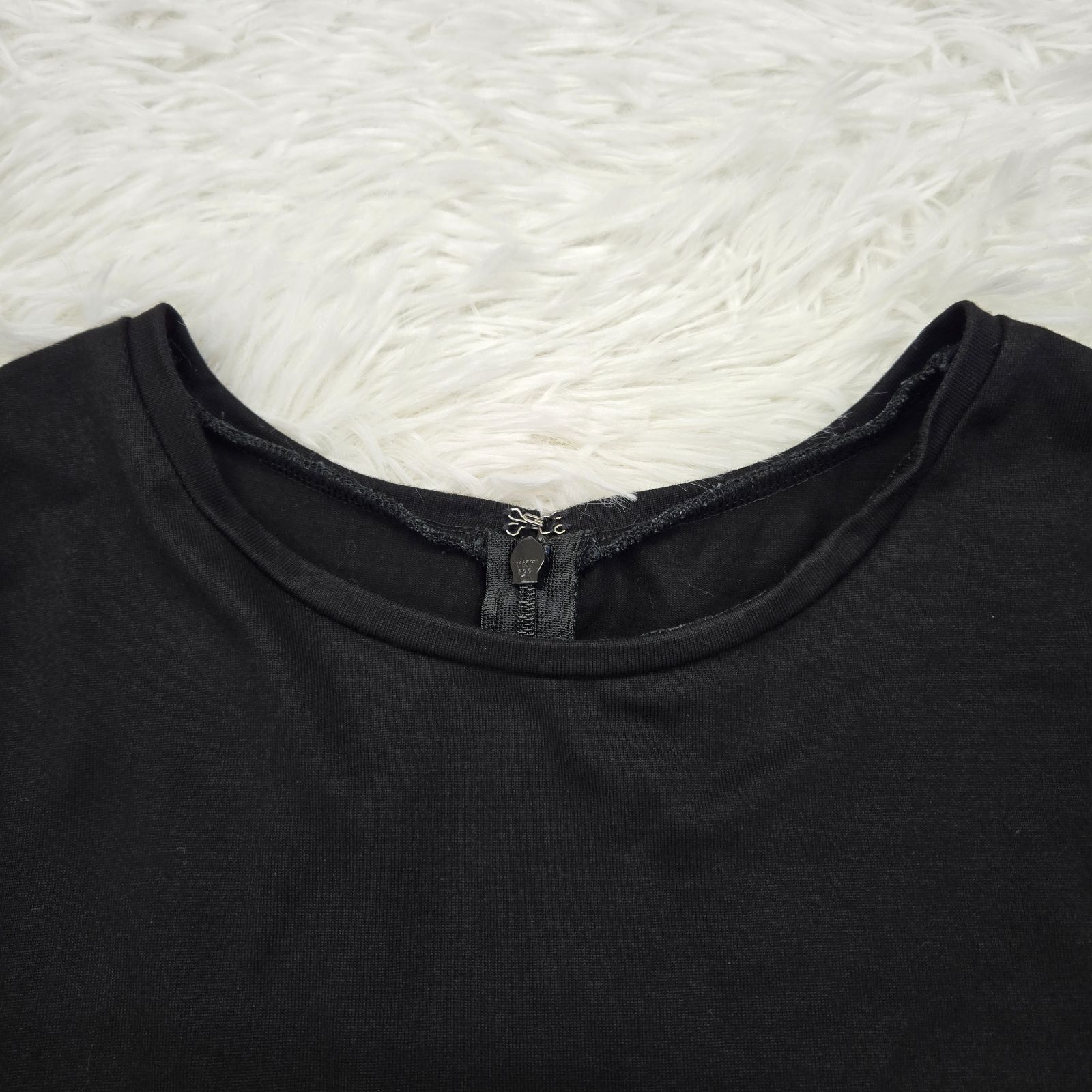 コットンコンビフリルヘムトップス 高橋リタ