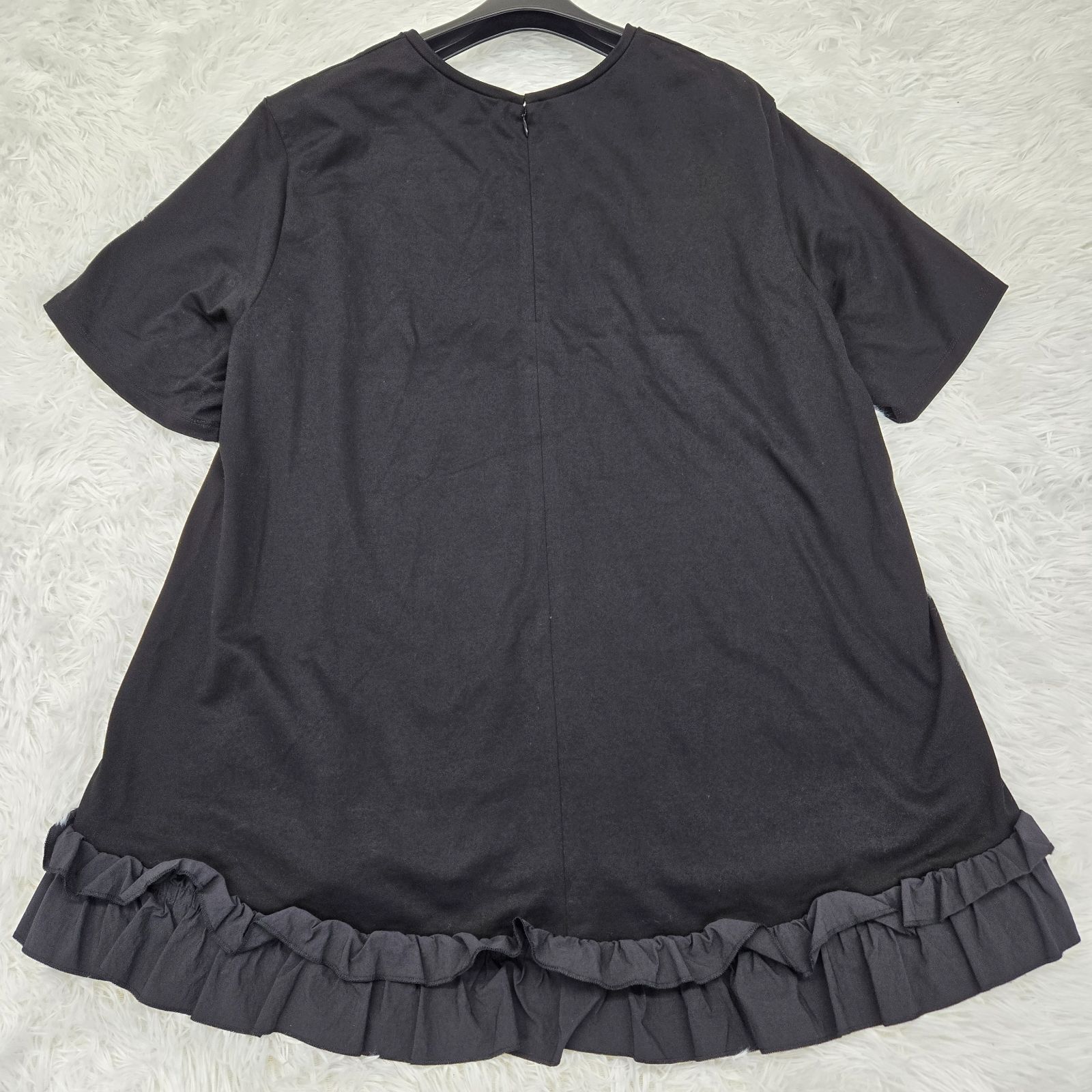 23区 R コットンコンビフリルヘムトップス 高橋リタ 大きいサイズ46 3XLサイズ相当