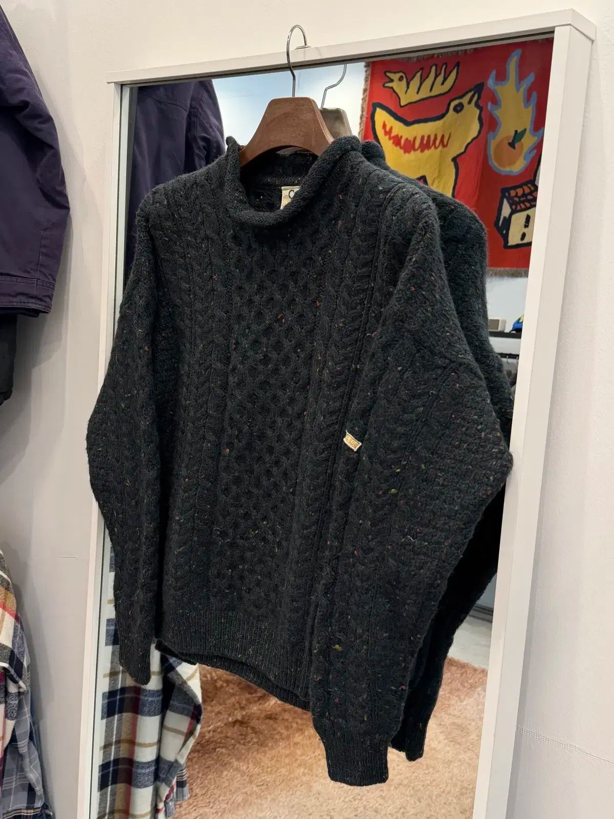 90s Carring Donn ケーブル フィッシャーマン アラン ニット Ireland