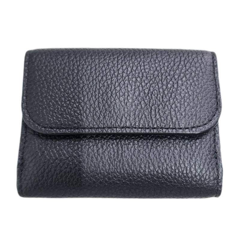 Chloe クロエ Alphabet アルファベット ミニトリフォールド ブラック 本革 レザー 三つ折り財布 レディース