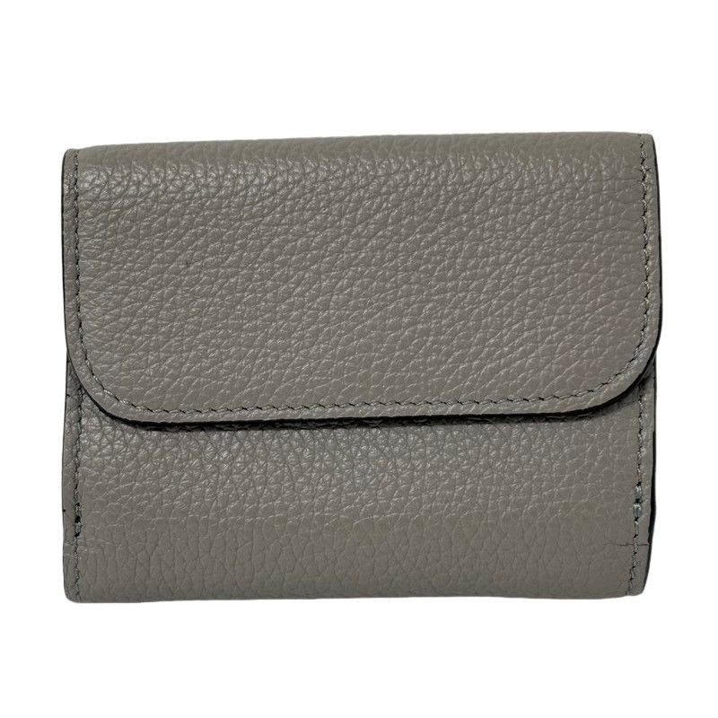 クロエ　三つ折り財布　スモールトリフォールドウォレット　アルファベット　グレー Chloe クロエ 折財布 レディース ALPHABET ミニ トリフォールド