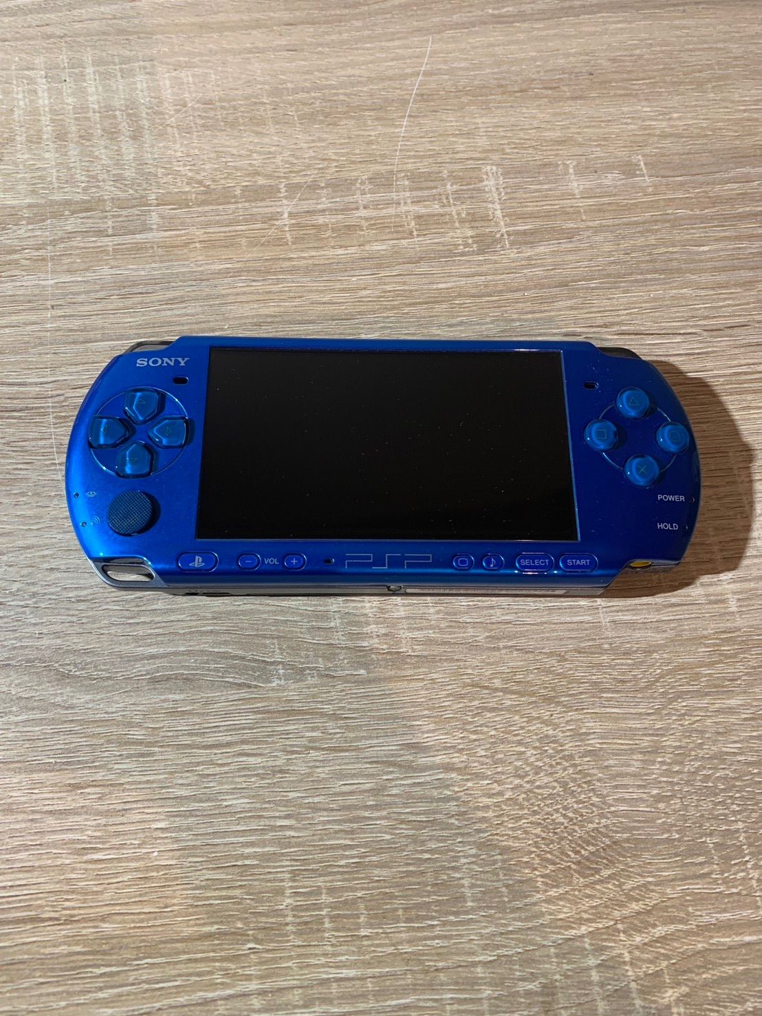 6498 PlayStation ポータブル PSP 3000 バイブラントブルー 動作 済み