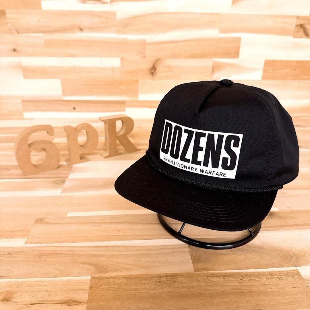 激 ラッツ ダース DOZENS キャップ バイカー バイク 黒×白